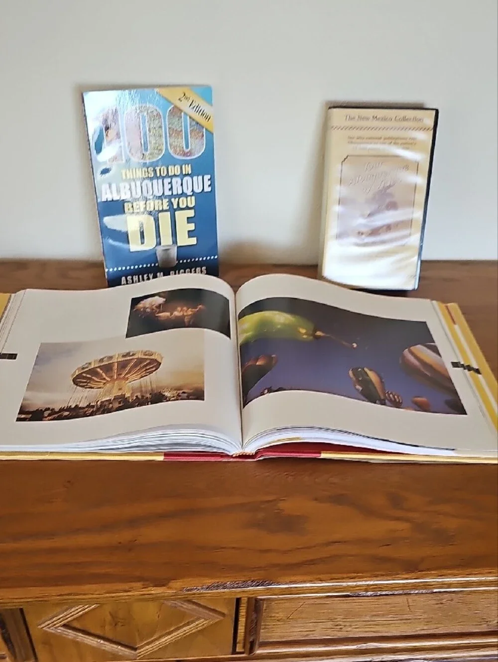 Albuquerque NM Bundle: 2 Books & VHS Tape Tour New Mexico Souvenir Set